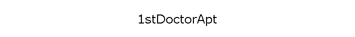 1stDoctorApt